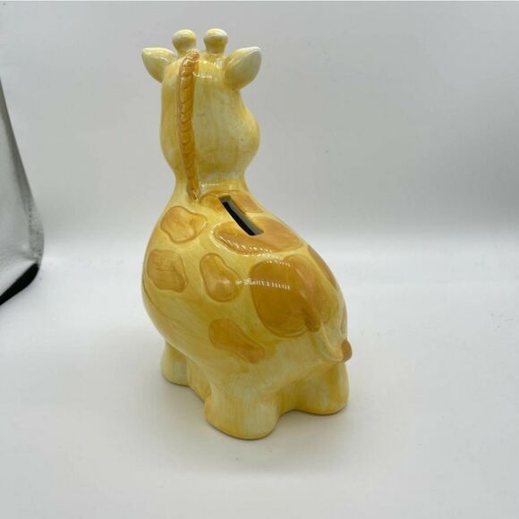 Adorable Baby Giraffe Ceramic Piggy Bank Coin Bank - Picture 4 of 6